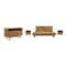 Armen Living Aldo King Size 4 Piece Platform Bed Frame Bedroom Set in Brown Oak Wood and Black Metal SETAOBDBRKG4B - alternate 1